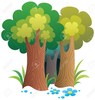 Cartoon Forest Clipart Image