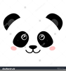 Panda Bear Face Clipart Image