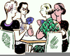 Ladies Playing Cards Clipart Image