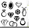 Diamond Engagement Ring Clipart Image