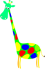Green Spotted Giraffe Clip Art