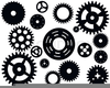 Bicycle Gears Clipart Image