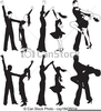 Ballroom Dance Clipart Silhouettes Image