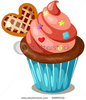 Stock Vector Illustration Of Isolated Cupcake On White Background Image