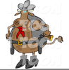 Cartoon Cowboy Cows Image