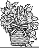 Black And Whitechristmas Clipart Image