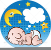 Free Clipart Sleeping Baby Image