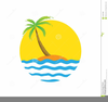 Tropical Holiday Clipart Image