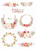 Autumn Heart Wreath Clipart Image