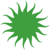 Green Sun Clip Art