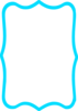 Blue Fancy Square Clip Art