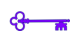 Purple Junior Skeleton Key Clip Art