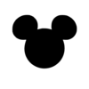 Black Mickey Head Clip Art