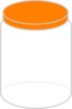 Plain Dream Jar Orange Clip Art