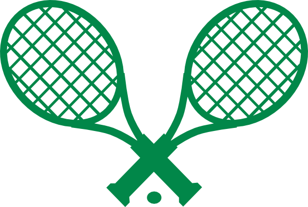 Preppy Double Green Tennis Racquet Clip Art at Clker.com - vector clip art  online, royalty free & public domain