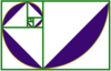 Fibonacci Spiral Purple Clip Art