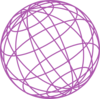 Wire Globe Purple Clip Art
