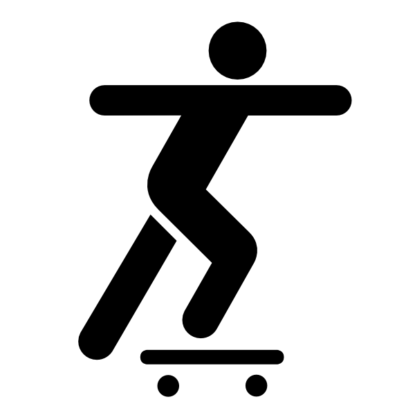Skateboarding Stick Figure Clip Art at Clker.com - vector clip art online,  royalty free & public domain