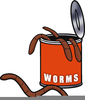 Bird And Worm Clipart Image