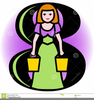 Maids A Milking Clipart Image