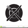 Plate Fork And Knife Clipart Image