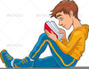 Clipart Students Reading Books Image