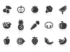 Fruit And Vegetables Icons Xs Image
