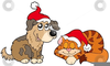 Yarn And Dogs Clipart Image