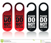 Clipart Please Do Not Disturb Sign Image