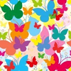 Vivid Seamless Background With Butterflies Image