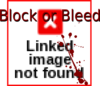 Block Or Bleed Logo Clip Art