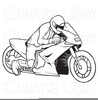 Motorcycle Clipart Black And White Image