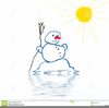 Melting Snowman Clipart Free Image