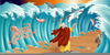 Parting Of The Red Sea Clipart Image