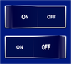 On Off Switch Blue Image