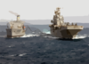 Uss Tarawa (lha 1) Receives Fuel During An Underway Replenishment With The Military Sealift Command (msc) Oiler Usns Yukon (t-ao 202) Clip Art