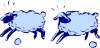 Running Sheep Clip Art