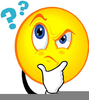 Questioning Smiley Clipart Image