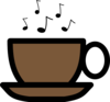 Musical Soup Cup Clip Art