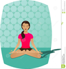 Yoga Meditation Clipart Image