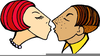 Free Animated Kissing Clipart Image