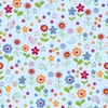 Doodle Flowers Seamless Repeat Pattern Vector Illustration Image