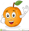 Smiling Peach Clipart Image