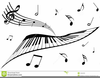 Black And White Music Notes Clipart Image