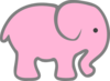 Pink Elephant Clip Art