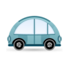 Car Blue Icon Image