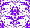 Purple Damask Clip Art