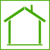 Green Home Icon Clip Art