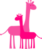 Birthday Girl Giraffes Clip Art