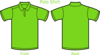 Green A Polo Shirt Clip Art